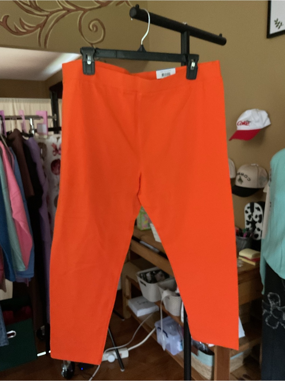 Style & Co. Bright Orange Stretch Leggings